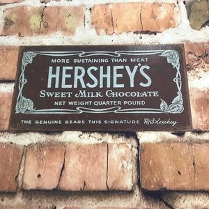 Hershey’s Sweet Milk Chocolate Tim Metal Sign